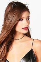 Boohoo Lily Cat Ears And Choker Set