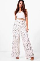 Boohoo Petite Premium Vicky Sequin Wide Leg Trouser