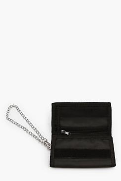 Boohoo Rip Tape Belt Chain Wallet