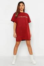 Boohoo Make Mistakes Oversized T-shirt Dress