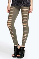 Boohoo Lucy Split Front Jersey Leggings