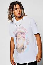Boohoo Tupac Against The World Print T-shirt