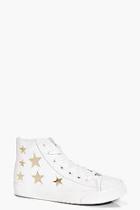 Boohoo Eve Star High Top Trainer