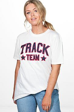 Boohoo Plus Laura Slogan Tee