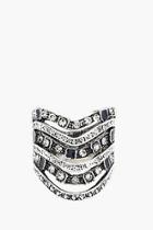 Boohoo Ava Engraved Statement Ring