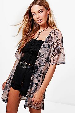 Boohoo Alice Printed Kimono