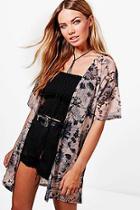 Boohoo Alice Printed Kimono