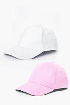 Boohoo Twin Pack Pastel Caps
