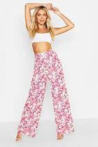 Boohoo Paisley Print Wide Leg Trouser