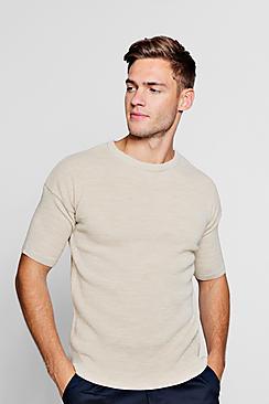 Boohoo Short Sleeve Knitted T-shirt