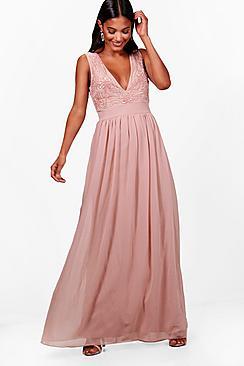 Boohoo Boutique Meli Embellished Maxi Dress