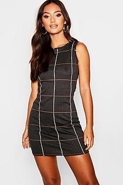 Boohoo Petite Tartan Mini Dress