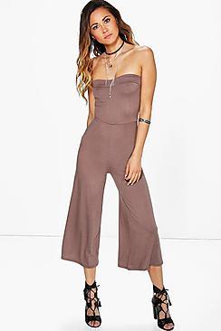 Boohoo Alice Bandeau Culotte Jumpsuit