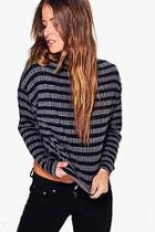 Boohoo Petite Nancy Slouchy Rib Knit Jumper