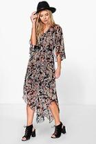 Boohoo Hayley Hem Paisley Maxi Dress