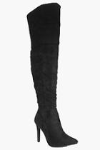 Boohoo Violet Pointed Over The Knee Boot