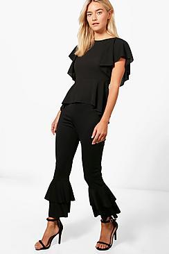 Boohoo Emma Frill Hem Trouser