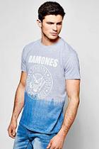 Boohoo Dip Dye Ramones T Shirt