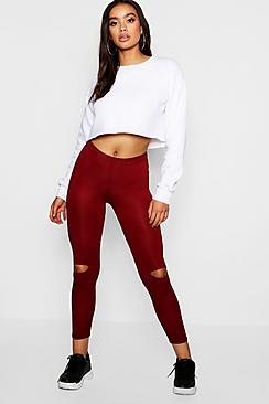 Boohoo Ripped Knee Leggings