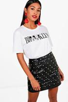Boohoo Bethany Disney Brooklyn Mickey And Minnie Tee