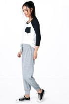 Boohoo Yazmin Loose Fit Melange Knit Relaxed Joggers Grey