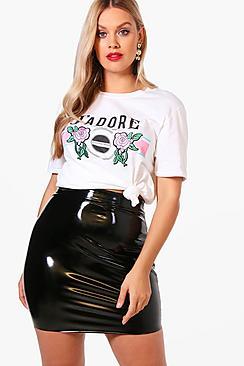 Boohoo Plus Felicity 'femme' Printed Tee