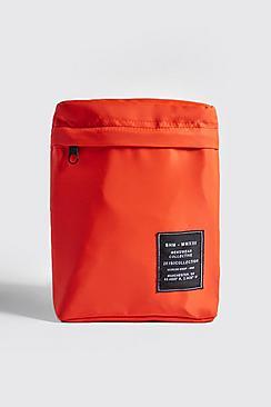 Boohoo Nylon Cross Body Bag With Man Patch