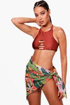 Boohoo Lauren Tropicana Beach Sarong