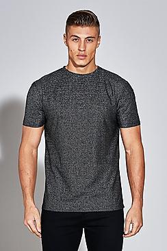 Boohoo Premium Metallic Stripe Woven T-shirt