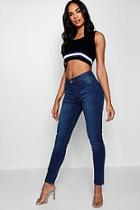 Boohoo Lucille High Rise 5 Pocket Skinny Jeans