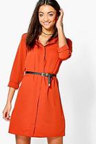 Boohoo Tall Gemma Oversized Shirt Dress