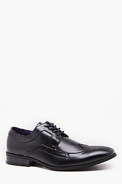 Boohoo Punch Detail Wing Cap Brogue