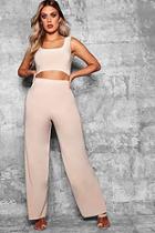 Boohoo Plus Olivia Wide Leg Trousers