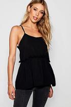 Boohoo Sophia Deep Frill Hem Cami