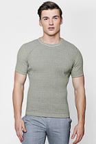 Boohoo Muscle Fit Twisted Knit T-shirt