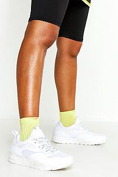 Boohoo Woman Printed Lace Sports Trainers