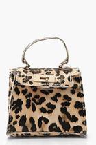 Boohoo Leopard Mini Grab Bag