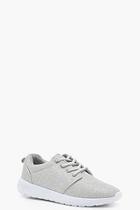 Boohoo Shimmer Speckled Trainers