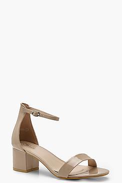 Boohoo 2 Part Low Block Heels