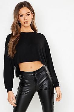 Boohoo Oversized Slouchy Rib Top
