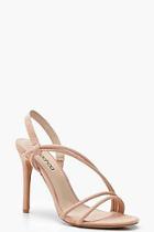 Boohoo Asymmetric Strap Heels