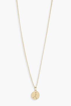 Boohoo Cancer Constellation Pendant Necklace