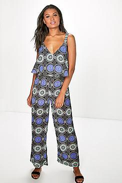 Boohoo Bethany Tile Jumpsuit