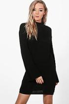 Boohoo Erin Wide Sleeve Jumper Dress