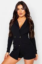 Boohoo Tailored Button Front Playsuit