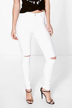 Boohoo Louise 5 Pocket High Waisted Skinny Jeans