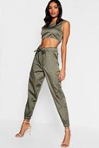 Boohoo Belted Combat Trouser + Top Co-ord