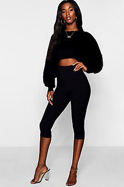 Boohoo Ribbed Extreme Longline Cycling Shorts