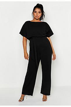 Boohoo Plus Double Layer Jumpsuit