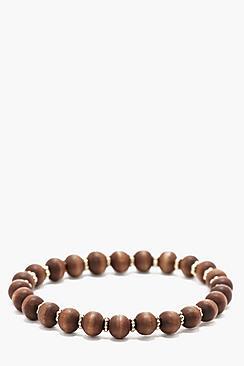 Boohoo Brown Bead Bracelet